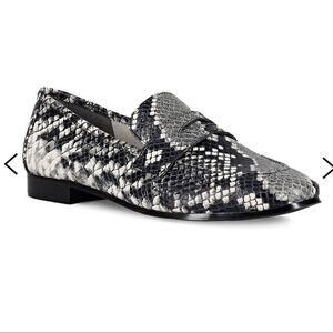 NEW Marc Fisher Snakeprint Leather Chang2 Loafers, NWOT, Size 5.5, MSRP $210